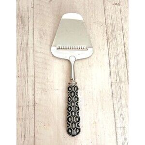 David Andersen Norway Cheese Slicer 8" Honeycomb Pewter Handle Charcuterie Party